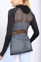 ACTIVE FISHNET HOODIE PULLOVER
