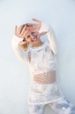 ACTIVE FISHNET HOODIE PULLOVER