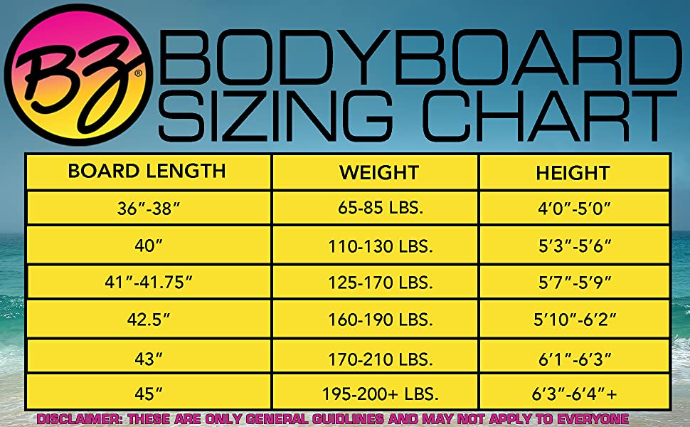 BZ T-10 40" BODYBOARD