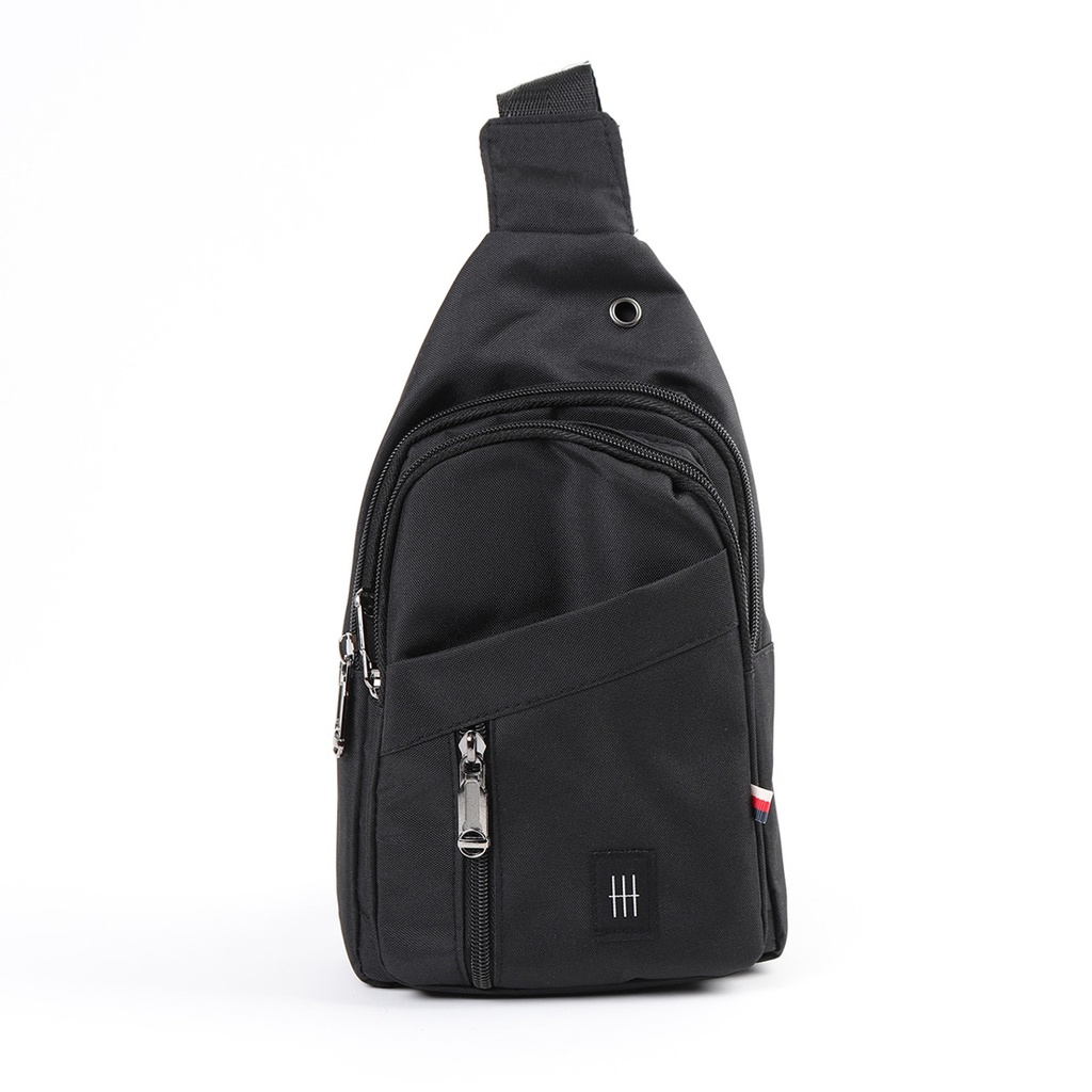 BLACK CROSSBODY SLING BAG