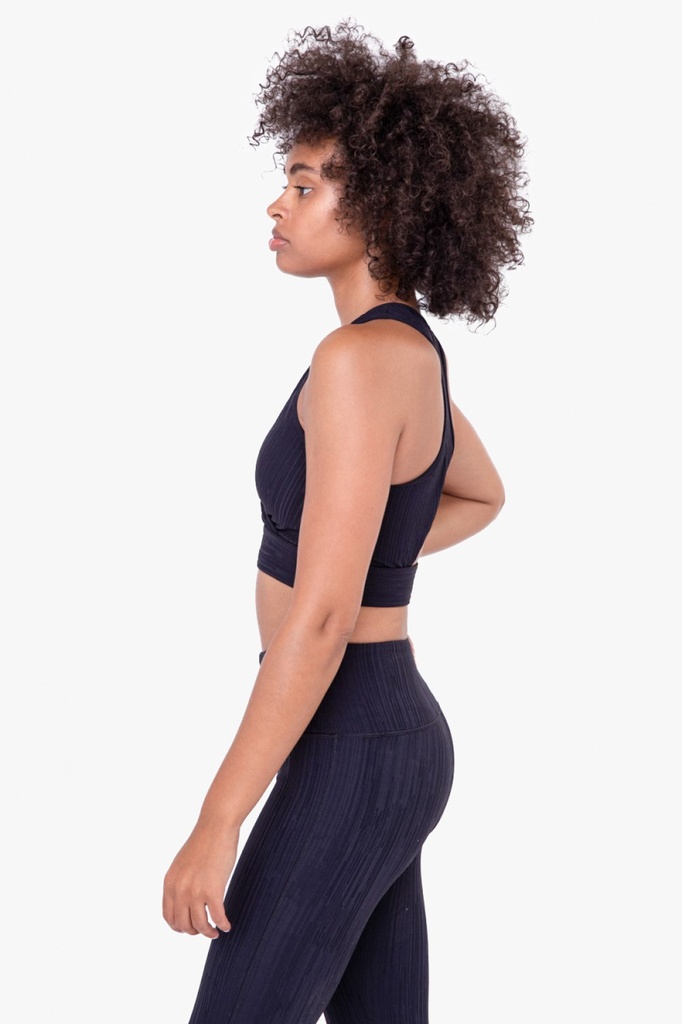 TEXTURED LINES WORKOUT BRA