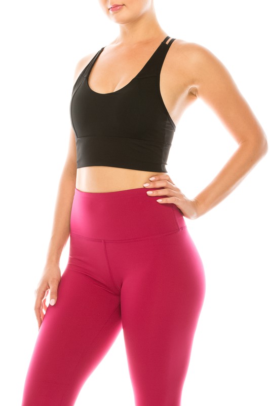 MESH PANEL WORKOUT BRA