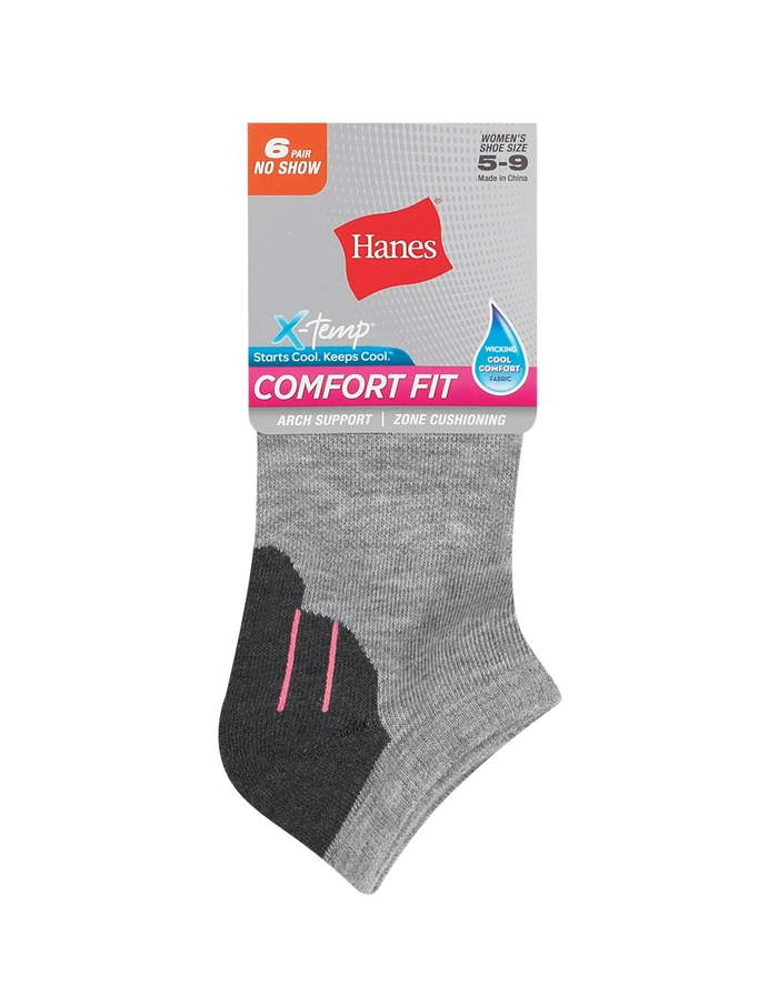 WOMEN'S 6PK NO-SHOW SOCKS