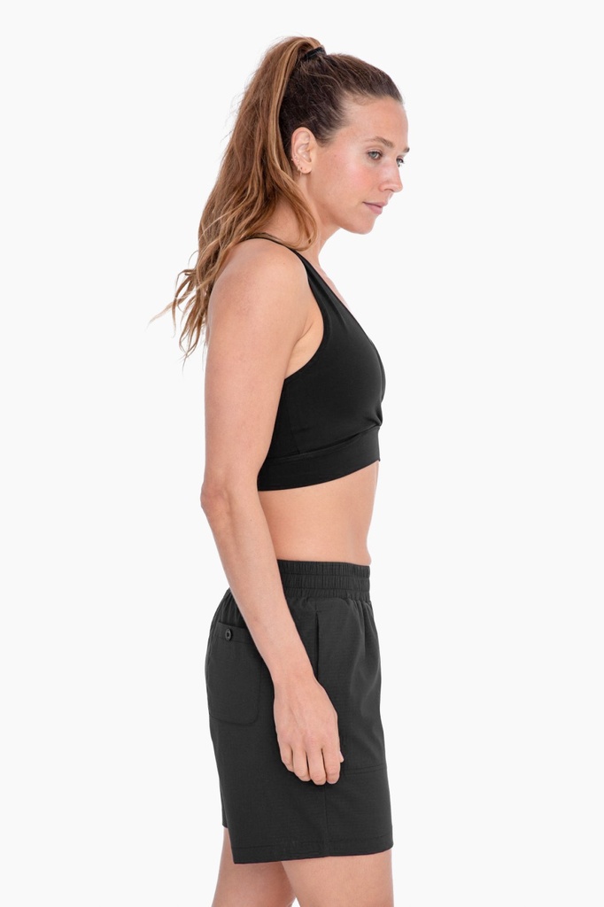 CROSSOVER V-NECK WORKOUT BRA