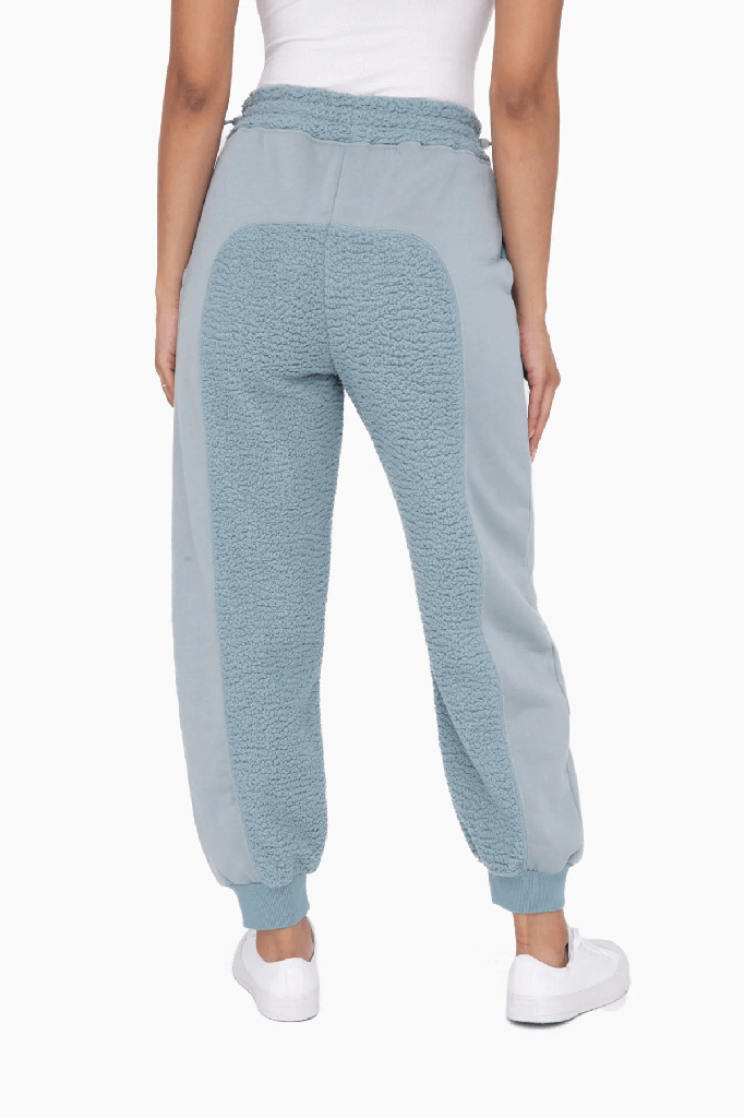 OVERSIZED SHERPA JOGGERS