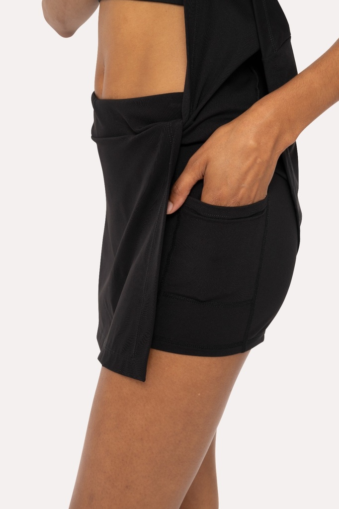 A-LINE SIDE SLIT TENNIS SKORT
