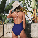 CROSS BLOCK ONE PIECE SWIMSUIT