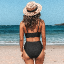 SOLID TWIST HIGH WAIST BIKINI