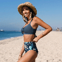 CUTOUT BACK TIE BIKINI
