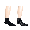 MEN'S SOLID COMPRESSION SOCKS - 2 PK