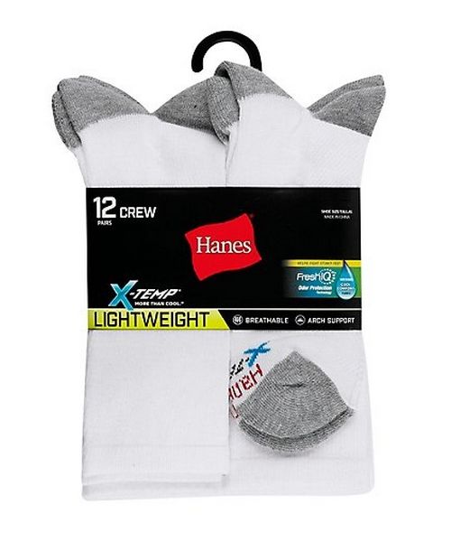 MEN'S 12PK ACTIVE SOCKS