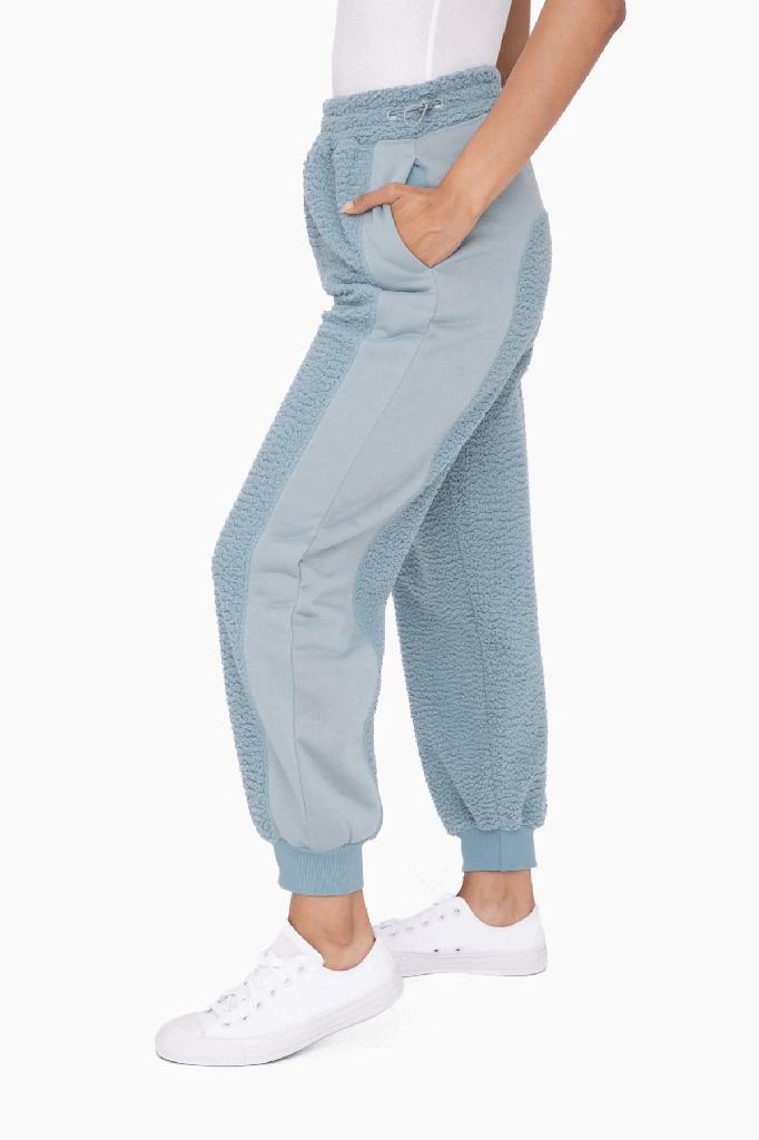 OVERSIZED SHERPA JOGGERS