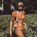 PUFF SLEEVE POLKA DOT BIKINI