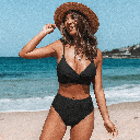 SOLID TWIST HIGH WAIST BIKINI