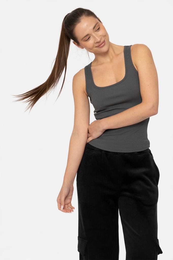 MICRO-RIBBED TANK TOP