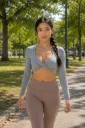 TWIST KNOT WORKOUT CROP TOP