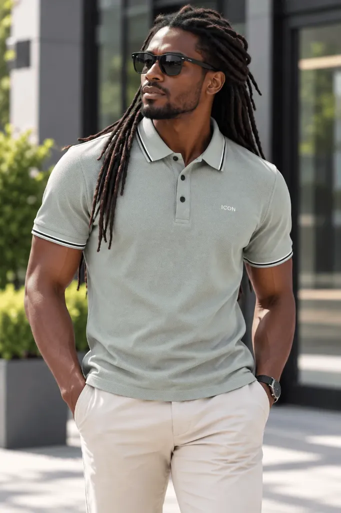 LINED COLLAR TEE