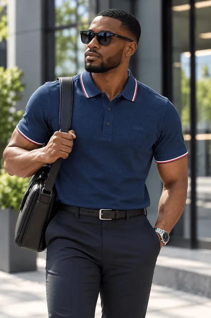 LINED COLLAR TEE