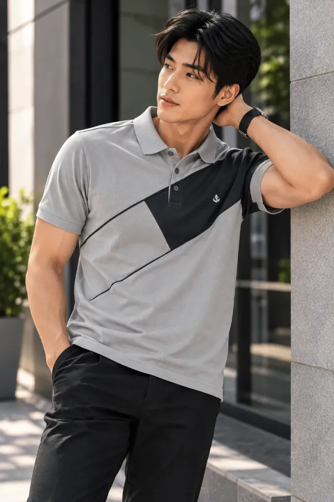 TRICOLOUR POLO