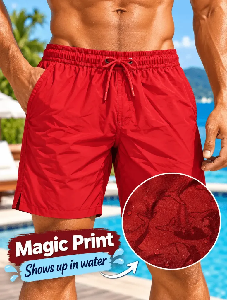 MAGIC WHALE SWIM TRUNKS