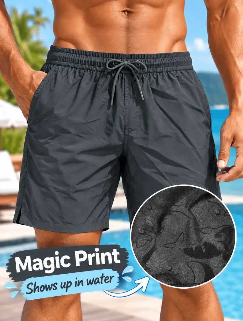 MAGIC WHALE SWIM TRUNKS