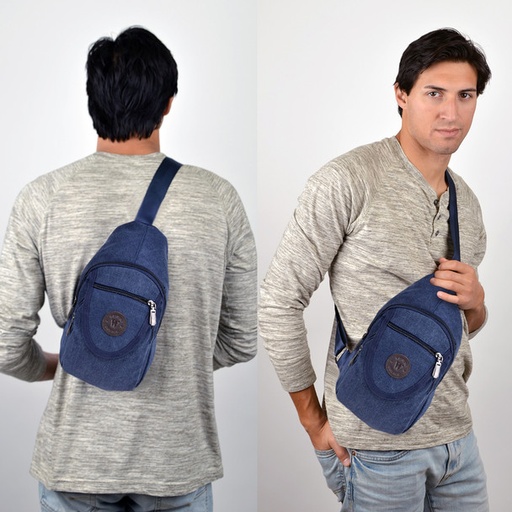 [FBG1820-NV] CANVAS CROSSBODY SLING BAG