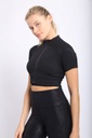 RIBBED ZIP-UP CROP TOP