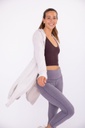 OPEN FRONT HOODED CARDIGAN