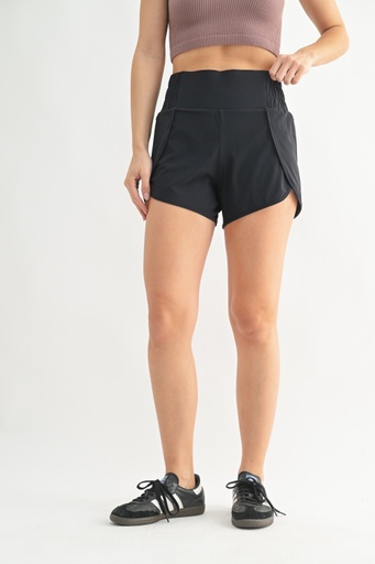 HIGHWAIST SPLIT RUN SHORTS