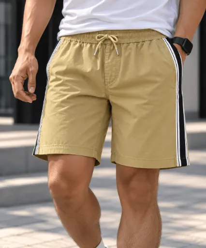 STRIPPED CARGO SHORTS