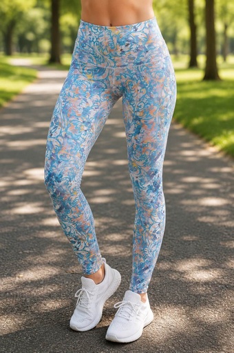 FEATHERED TIEDYE LEGGINGS