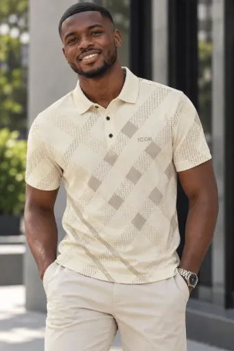ICONIC CHECKERED POLO
